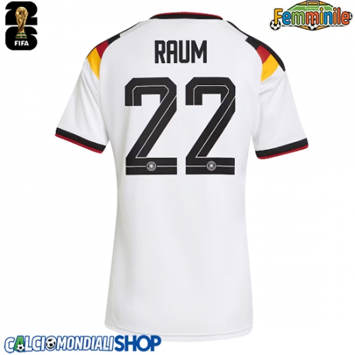 Maglie da calcio Germania David Raum #22 Prima Maglia Femminile Mondiali 2026  Manica Corta